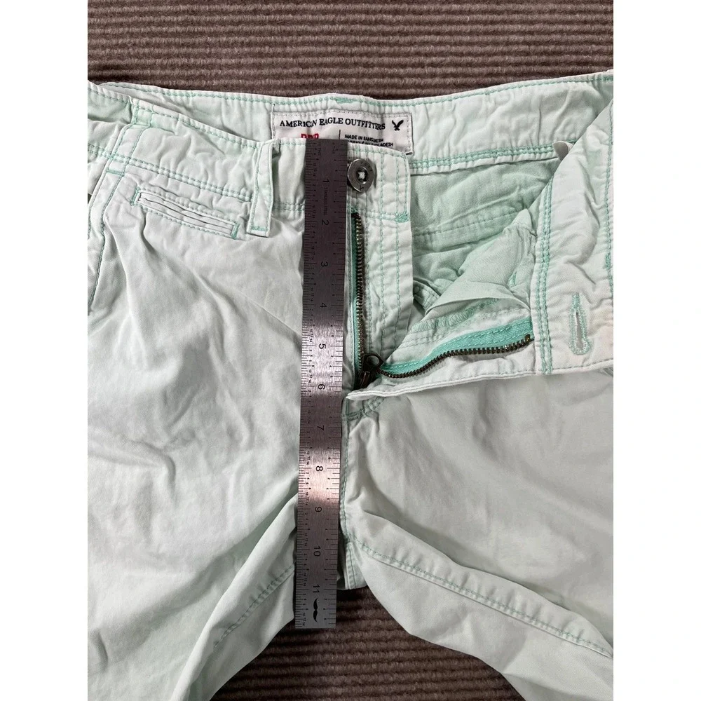 American Eagle Outfitters Prep Shorts Mens 28 Mint‎ Green Cotton Chino